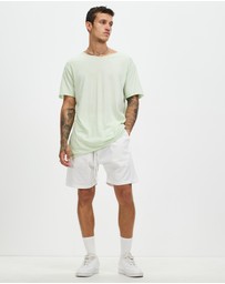 Surrounded By Ghosts - The Obsidian Linen Drawstring Shorts