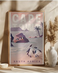 Olive et Oriel - Cape Town South Africa Vintage by The Whiskey Ginger Art Print