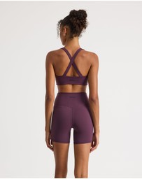 Upstate - Butter Twist Front Crop - Perfectly Plum