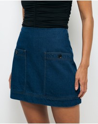 AERE - Elska Denim Mini Skirt