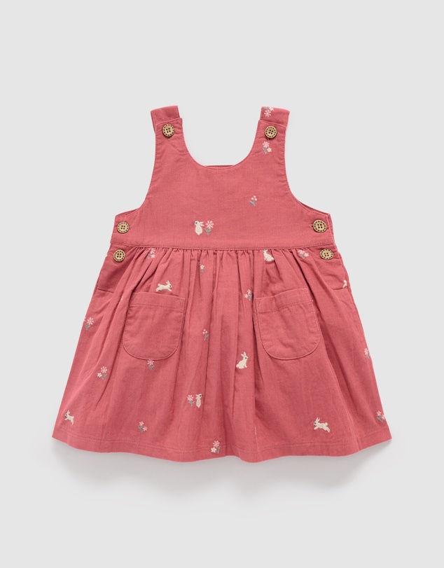 Purebaby - Bunny Embroidered Pinnie -Kids-Babies