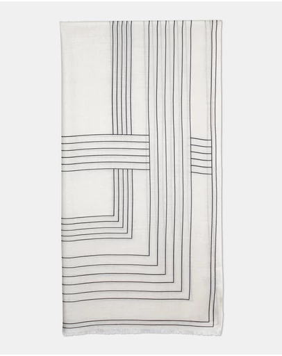 Morgan & Taylor - Maze Light-Weight Scarf in Beige