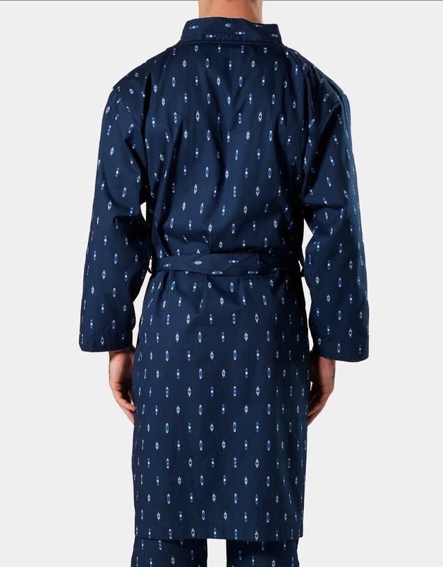 Mitch Dowd - Flint Cotton Robe - Navy