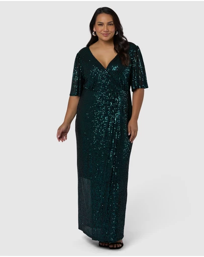 Pink Dusk by Curve Project - Lure Sequin Maxi Dress