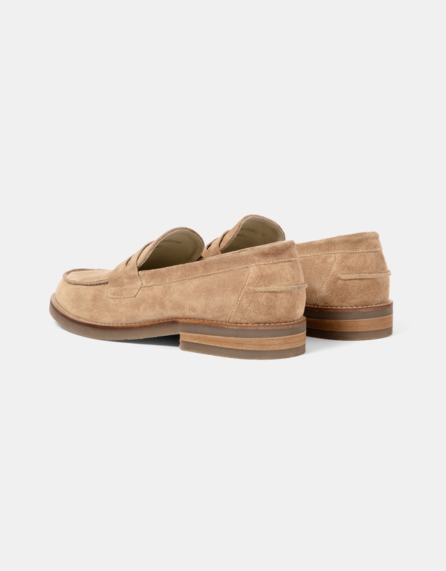 Duke + Dexter - Wilde Mocha Suede Penny Loafer - Men's