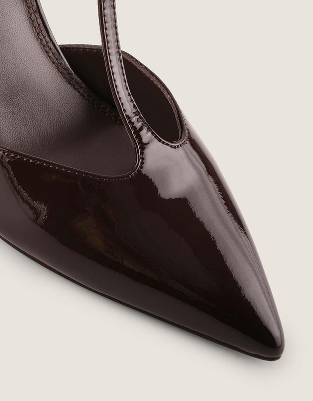 Shelly Shen - Maven High Heels Brown Patent