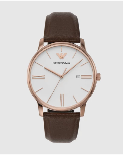Emporio Armani - Brown Analogue Watch