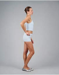 Love and Nostalgia - Roller Girl Top - Light Blue / White
