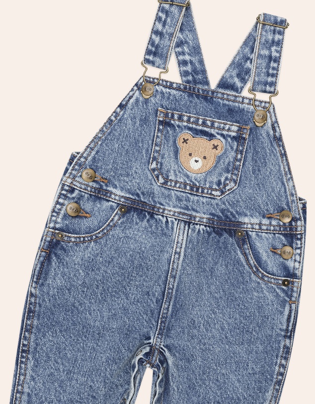 Huxbaby - Dreamy Denim Overalls - Babies-Kids