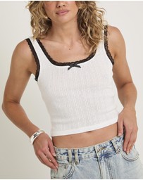 Insight - Marabell Lace Tank Top