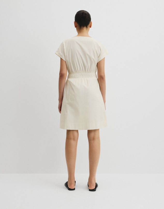 Country Road - Australian Cotton Shirred Waist Mini Dress