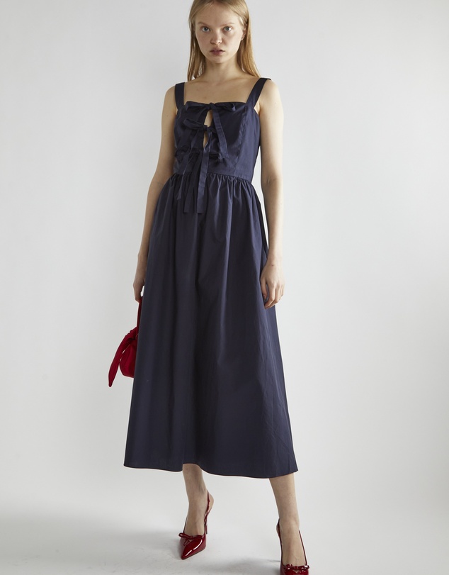 Glamorous - Bow front midi dress