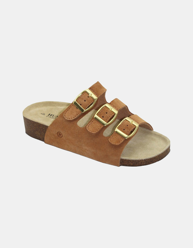 Human - Women's Hope Slide Sandals Tan Suede