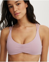 Cotton On Body Active - Ultra Soft Scrunch Front Strappy Crop