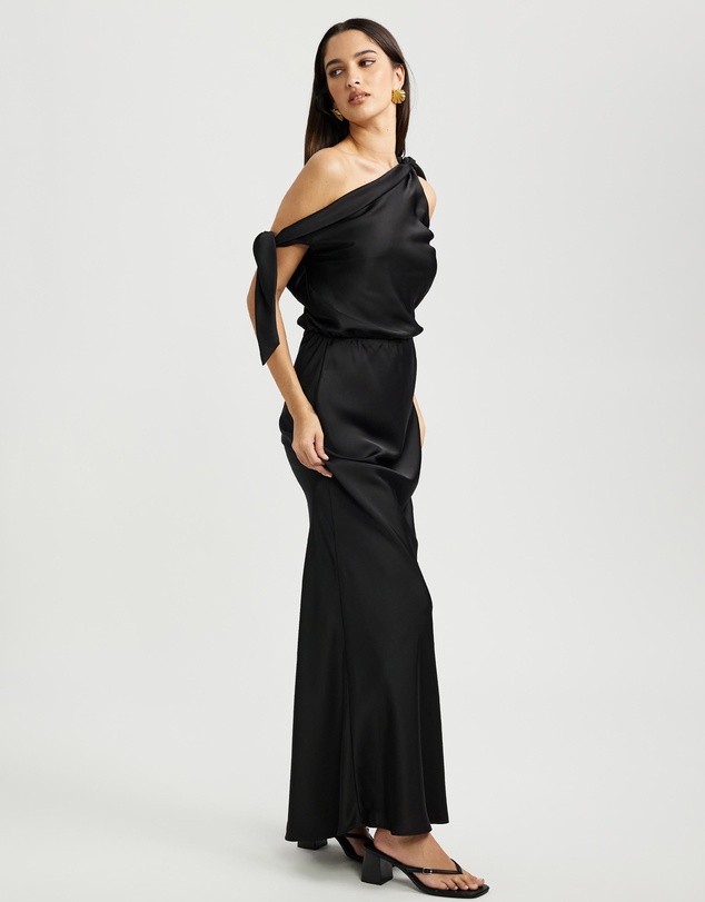 Dazie - Heavenly One Shoulder Maxi Dress