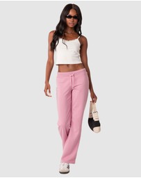 EDIKTED - Malibu Straight Flared Sweatpants