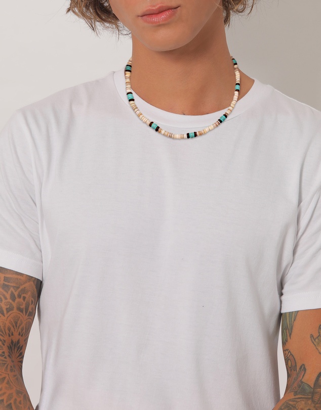 Kuzzoi - ICONIC EXCLUSIVE - Heishi Beads and Howlite Vintage Surfer Necklace