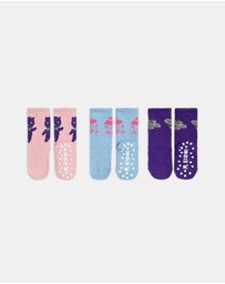 Mini Rodini - 3-Pack Planet Anti-Slip Socks - Kids