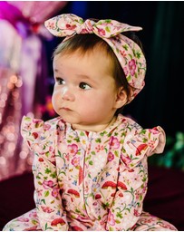 Fleur Harris - 'Days of Enchantment' Sweetie Headband in Apricot