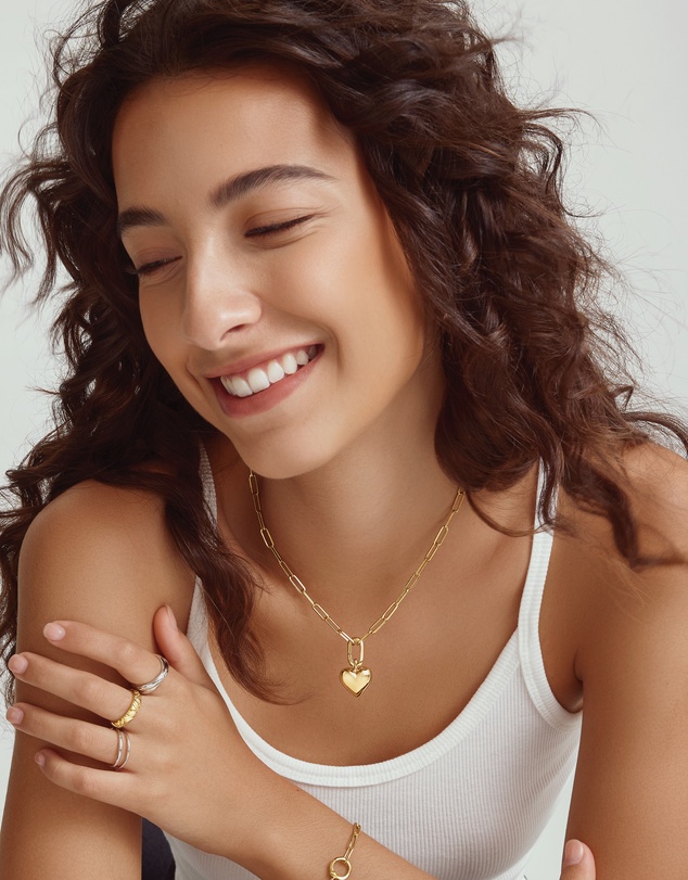 Ania Haie - Gold Gold Shell Pearl Cross Charm