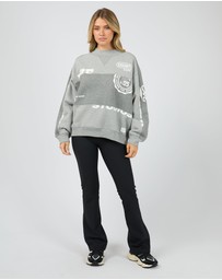 All About Eve - Kyoto Vintage Panel Crew Grey Marle