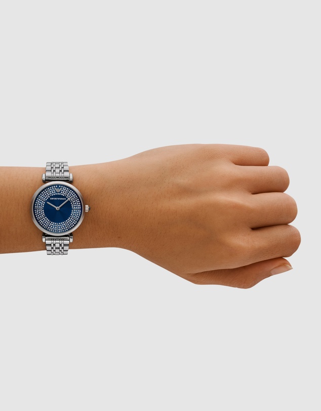 Emporio Armani - Silver Tone Analogue Watch