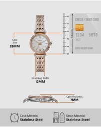 Fossil - Carlie Mini Two Tone Analogue Watch ES4649