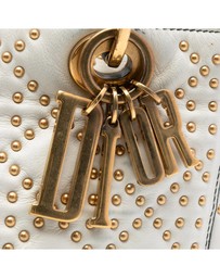 Pre-Loved by Azura Reborn - Pre-Loved Medium Lambskin Cannage Studded Supple Lady Dior