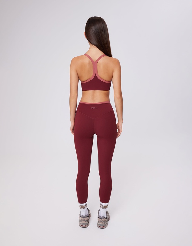 Upstate - Air Sculpt Move Crop - Warm Cherry