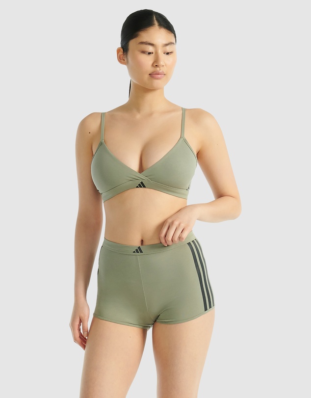 adidas Sportswear - Active Essentials Cotton 3 Stripes Triangle Wrap Bralette