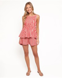Petal & Pup - Rory Top - Red Gingham