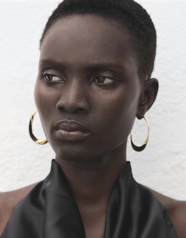 M.N.G - Draped Neck Satin Top