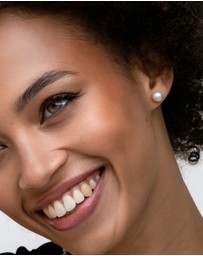 Dower & Hall - Women's White Timeless Freshwater Pearl Studs In Sterling Silver