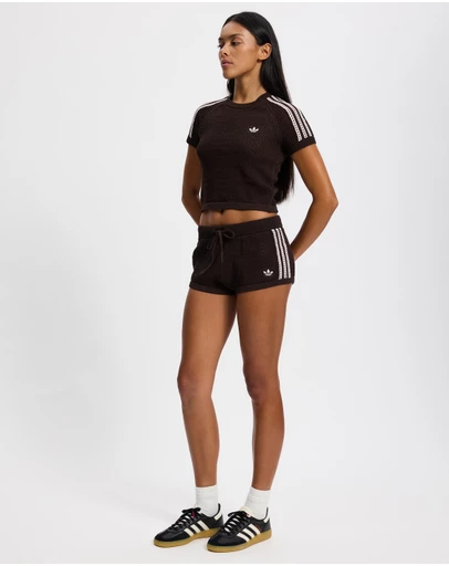 adidas Originals - Knitted Crochet Shorts