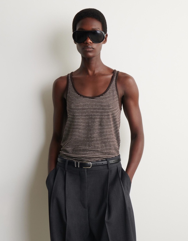 COS - Linen-Jersey Tank Top