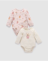 Purebaby - 2 Pack Bodysuit -Kids-Babies