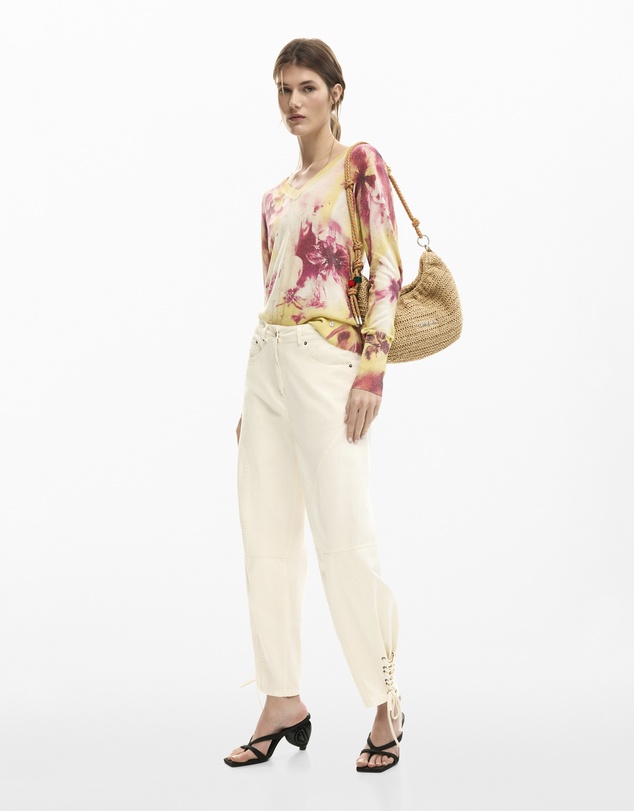 Desigual - Trousers with ties