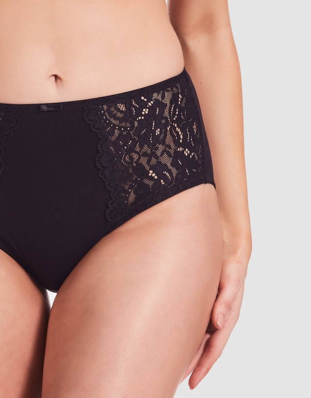 Kayser - 2 Pack Daily Essentials Stretch Lace & Cotton Full Brief (219)