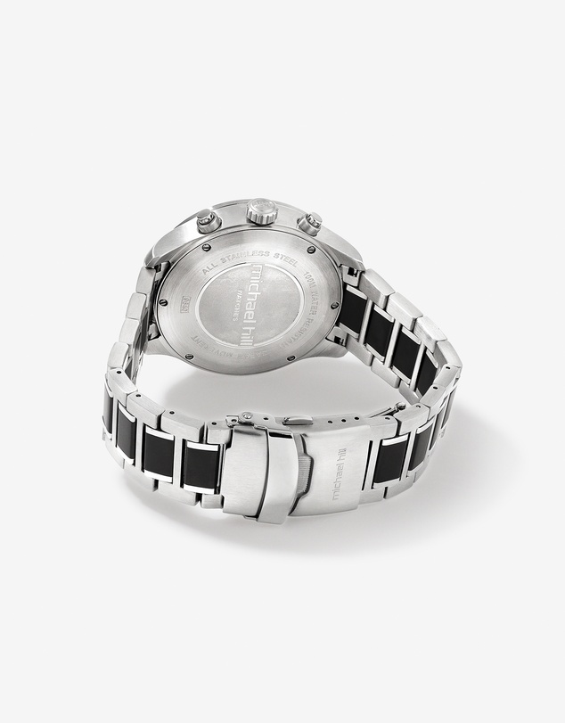 Michael Hill - Solar Powered Men's Watch with Black Tone in Stainless Steel