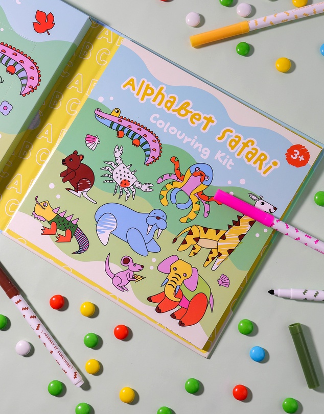 Journey Of Something - Alphabet Safari Colouring Kit