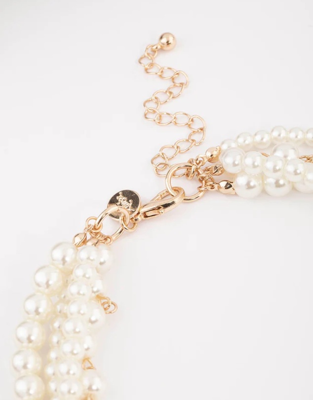 Lovisa - Gold Layered Mixed Pearl Necklace