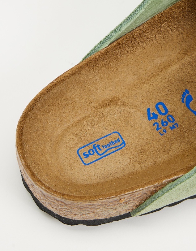 Birkenstock - Boston Soft Footbed Narrow Suede Leather Clogs