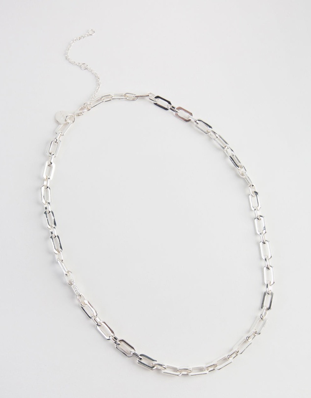 Lovisa - Silver Rectangle Link Necklace