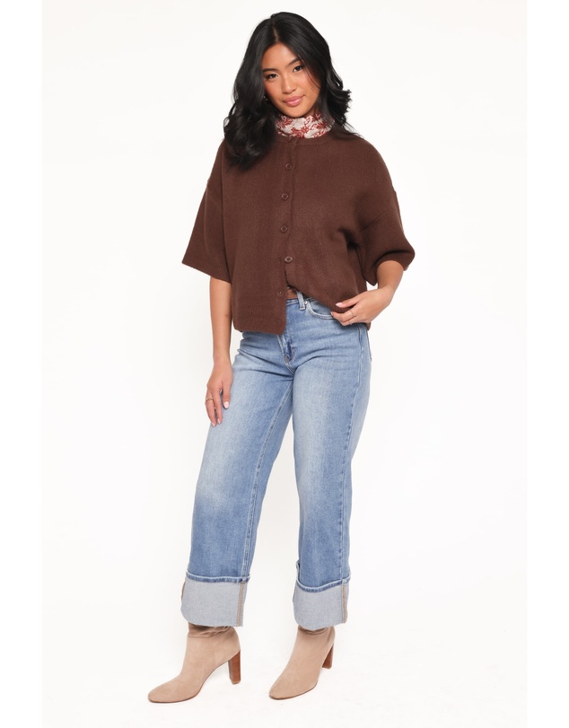 Petal & Pup - Lilith Knit Top - Chocolate Brown