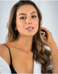 Georgini - Georgini Luxury Letters J Initial Pendant Gold