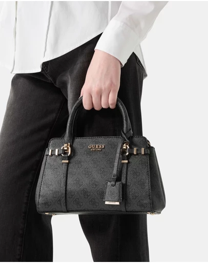 GUESS - Leona Logo Small Multi Compartment Satchel Bag