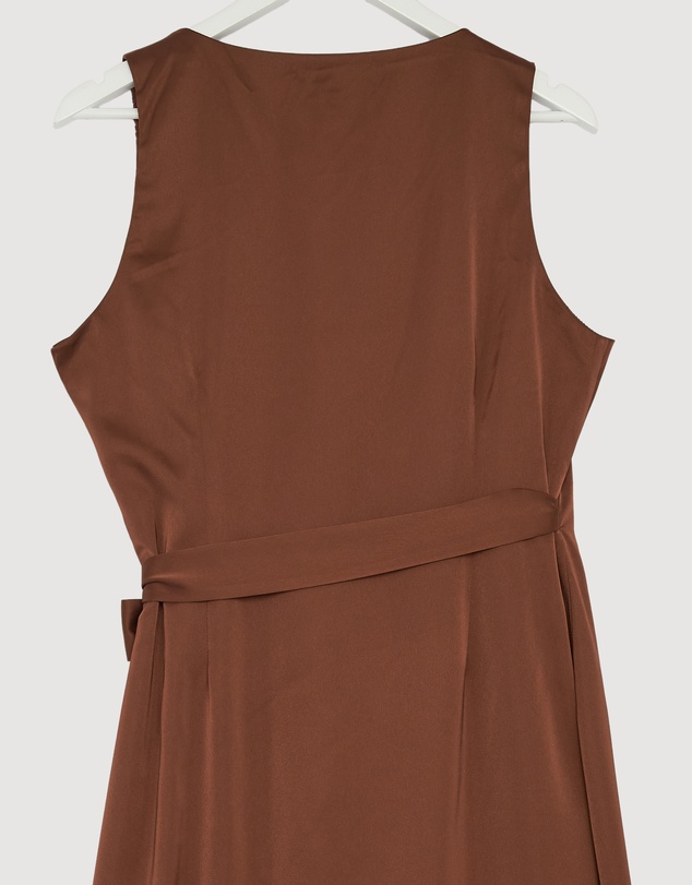Revibe - Repaired CHANCERY Lani Sleeveless Wrap Maxi Dress - AU 14