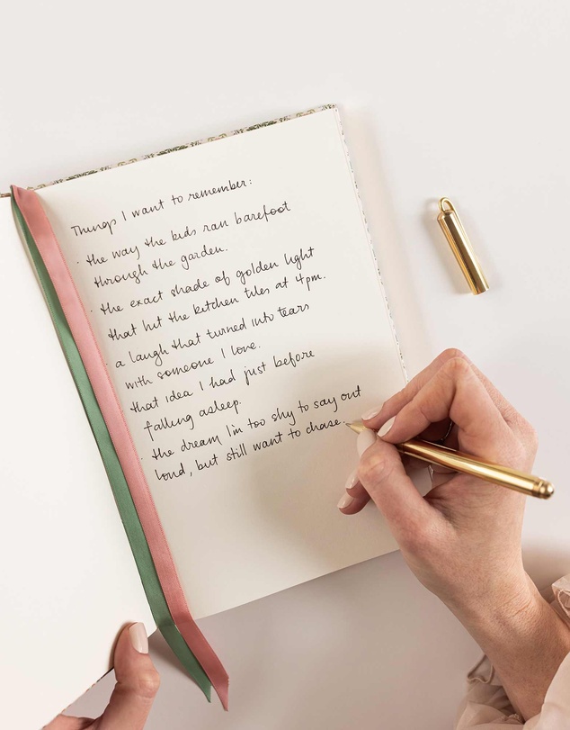 Bespoke Letterpress - Linen Bound Blank Journal - Bramblefloss