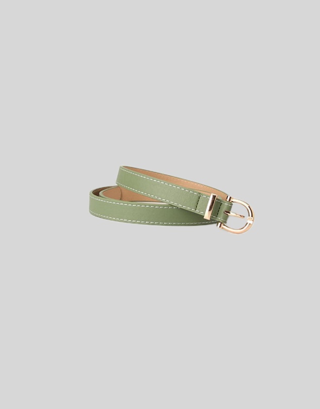 KAJA Clothing - Needle Buckle Belt - Green