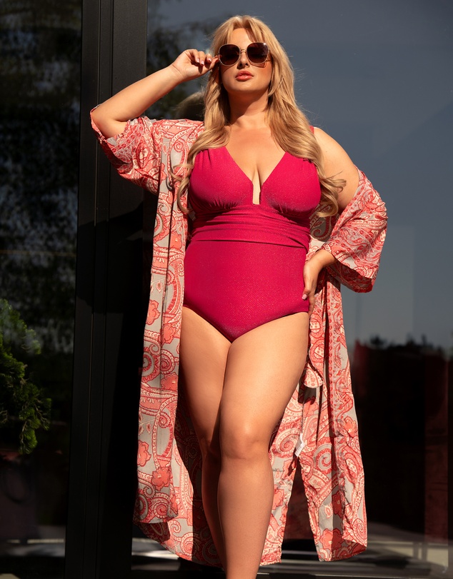 Nessa - Milos Plunge Full Bust One Piece Swimsuit